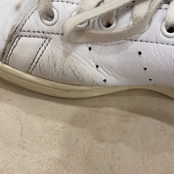 Adidas Stan smith white with blue back. Special edition - Picture 5 of 7